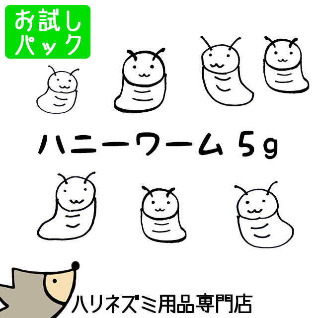 ゆうパケットOK ドライハニーワーム 5g お試し小分けパック Exotic Nutrition エキゾチックニュートリション 虫エサ おやつ メール便対応