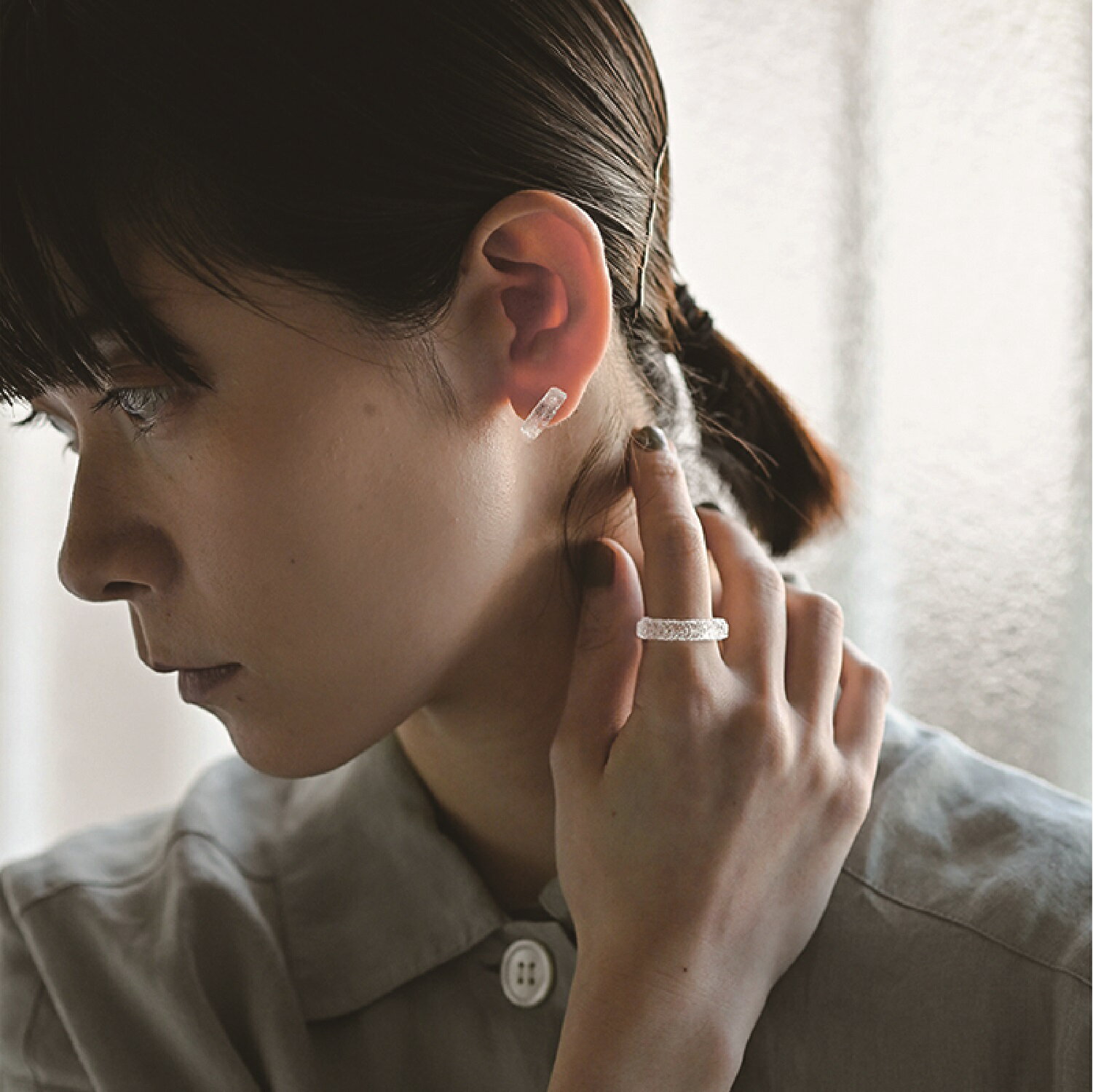 【公式ショップ】HARIO Lampwork Factory ハリオランプワークファクトリー リング シーパウダー おしゃれ ギフト