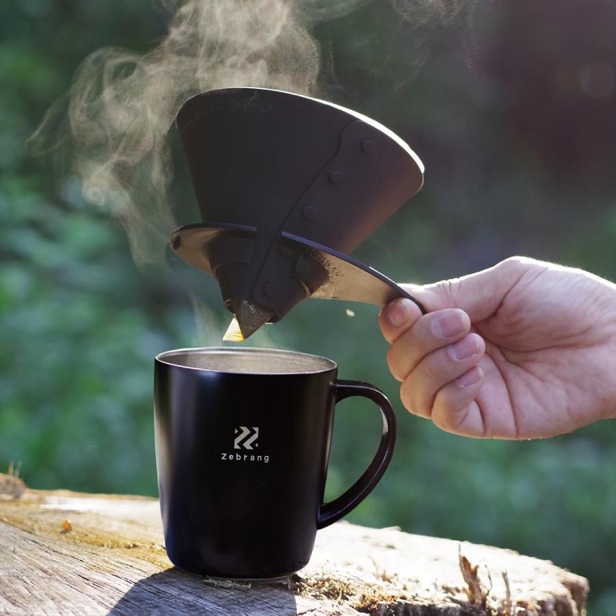 V60フラットドリッパーZebrangゼブランHARIOハリオV60ドリッパー折りたたみポケットサイズ割れないアウトドアキャンプ用品キャンプ持ち運び雑貨コーヒーコーヒードリッパー