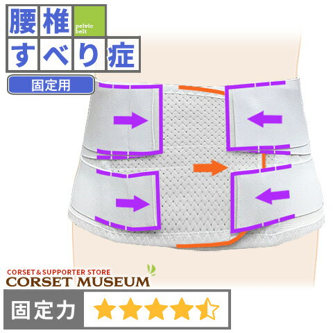 楽天コルセットミュージアム【腰椎すべり症】《固定用》腰痛ベルト｜ハードガード・メッシュ/コルセットミュージアム