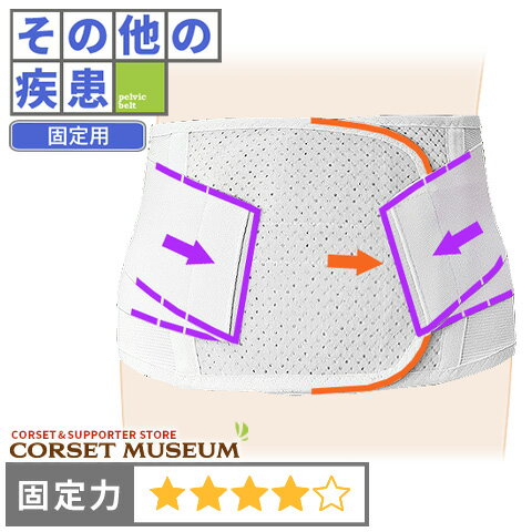 【その他の疾患】《固定用》腰痛ベルト|デラックス・メッシュ/コルセットミュージアム