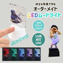 LEDムードライト LEDスタンド お好きなお写真で作れるオリジナル アクリル子供 愛犬 うちの子グッズ ギフトオーナーズグッズ 母の日 ペット写真 記念品.