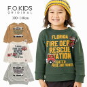 F.O.KIDS はたらく車 トレーナー 長袖Tシャツ 子供服 秋服 男の子 キッズ服 トップス 長T ロング ロンT デイリー 100cm 110cm 120cm 130cm 140cm(4)