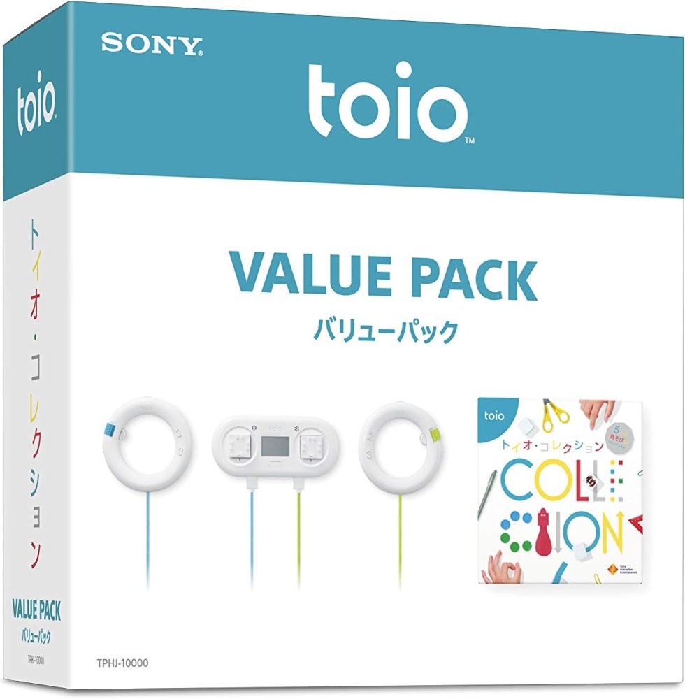 中古 toio ( トイオ ) バリューパック「つくって、あそんで、ひらめいて」ロボットトイ 小さなキューブ型ロボット プログラミング