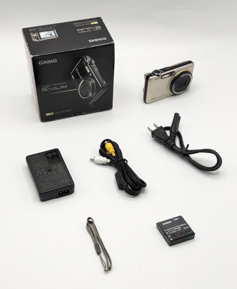 中古 カシオ計算機 カシオ デジタルカメラ HI-SPEED EXILIM EX-FC150GD ゴールド EX-FC150GD