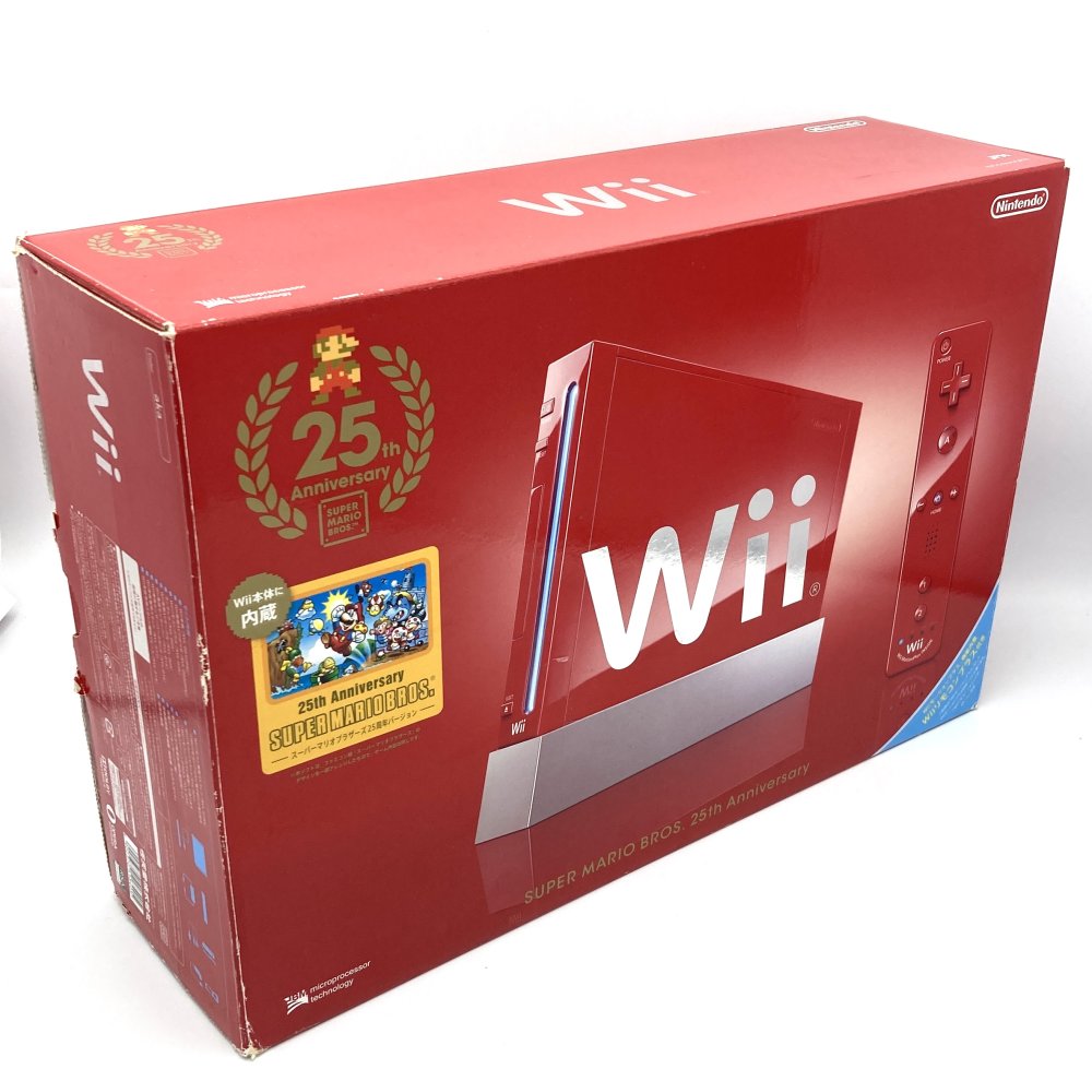 中古 Wii本体 (スーパーマリオ25周年仕様) (「Wiiリモコンプラス」同梱) (RVL-S-RAAV) 【メーカー生産終了】