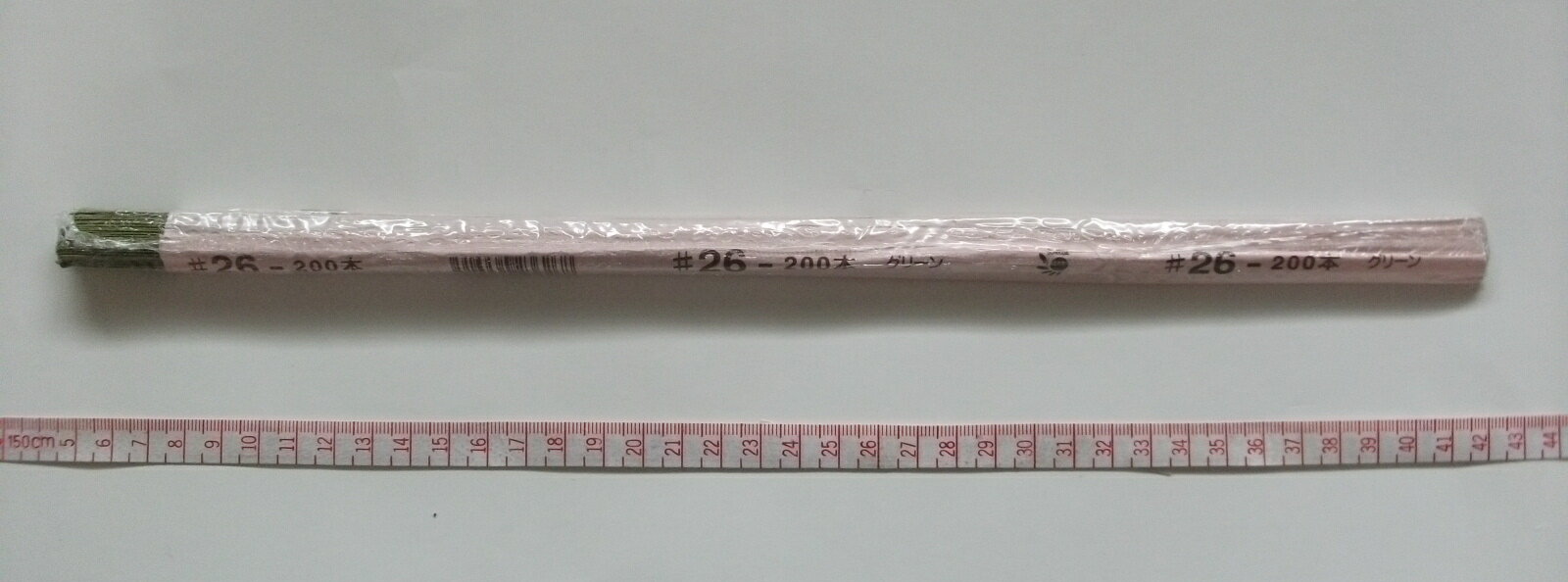 地巻ワイヤーU字　♯26（グリーン）36cm（200本）