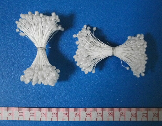 【アートフラワー材料】ペップガラスビーズ7匁（小）白P-500