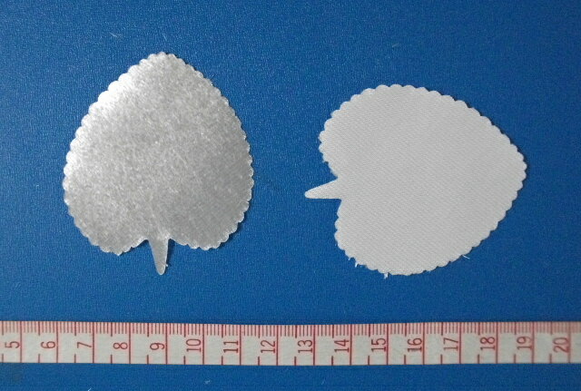 【アートフラワー材料】抜弁すみれ葉（中）シール 50枚