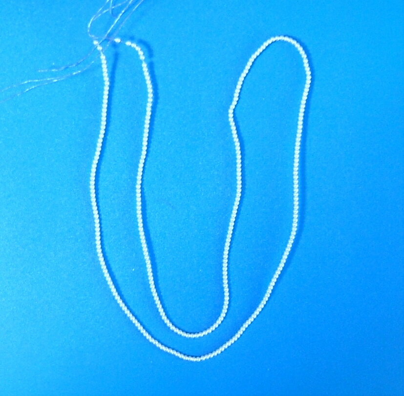 【ビーズパーツ パール連 2mm（約376粒）】