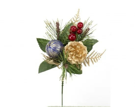 お正月【正月迎春ピック（ブルー）】