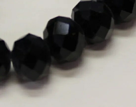 【ガラスビーズ8mm　ジェット】