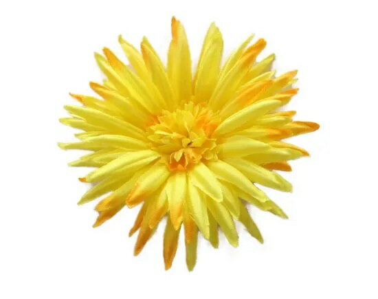 【フラワーパーツ】ガーベラ2　イエロー 5輪S-9043