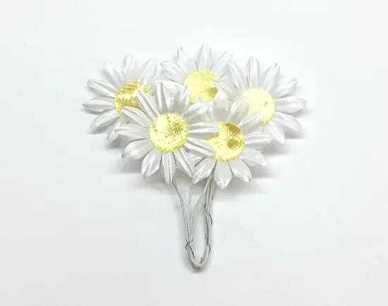 【フラワーパーツ マーガレット（白）25輪】