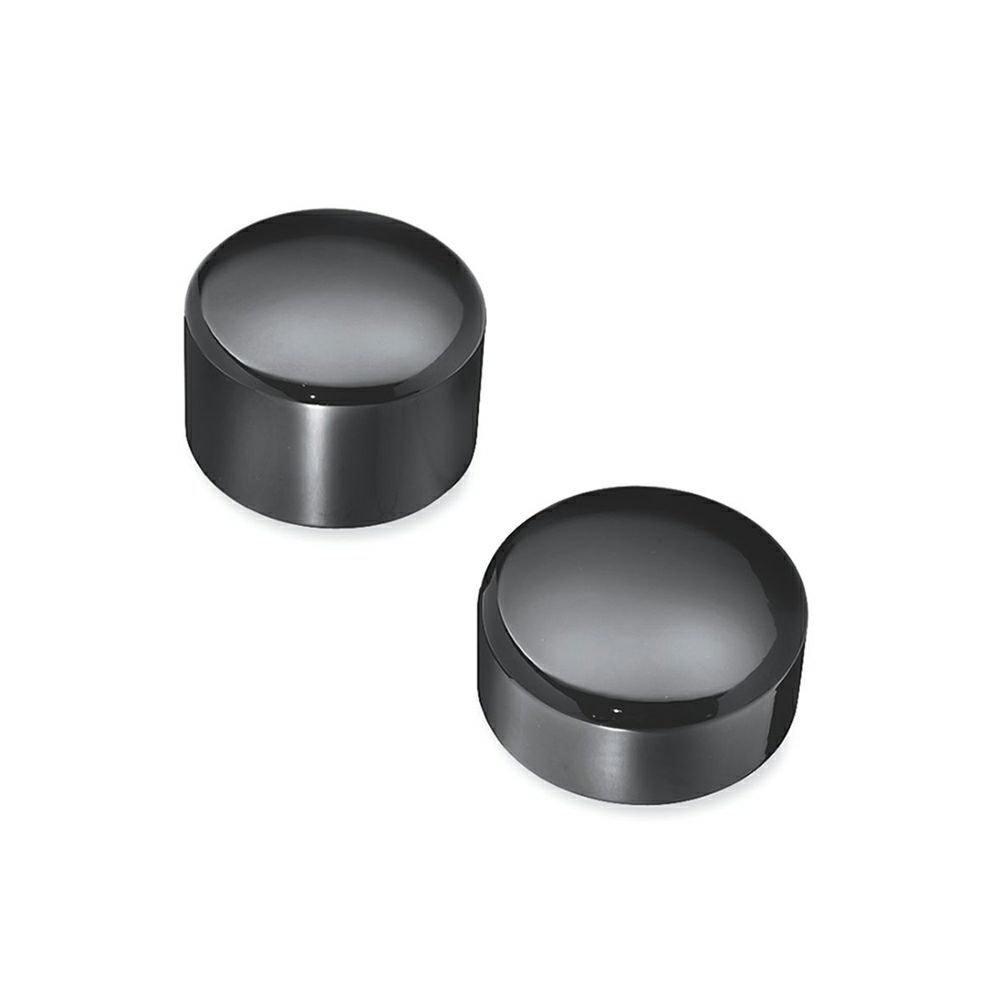 【43422-09】ハーレー純正　リアアクスルナットカバーGloss Black Rear Axle Nut Covers／M8ソフテイル／TCソフテイル