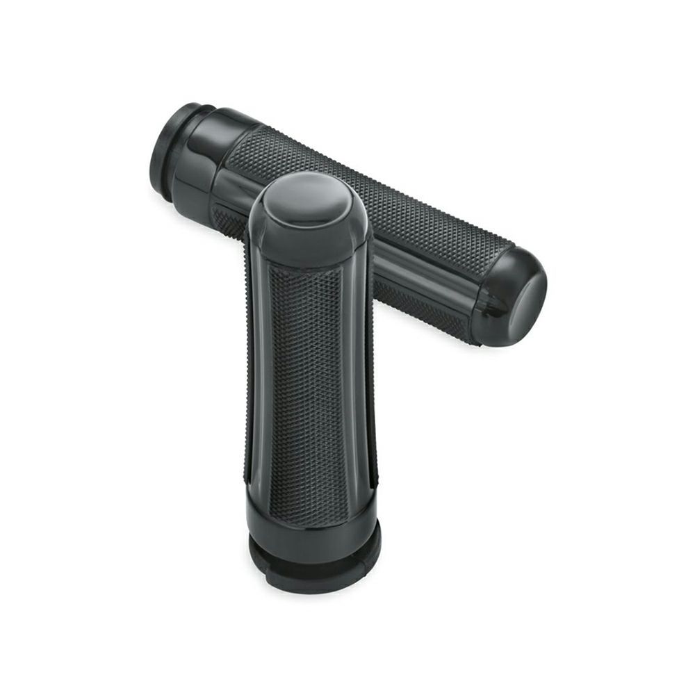 Rakuten - 【56100218】ハーレー純正　エアフロー・ハンドグリップ／グロスブラックAirflow Hand Grips／EVOダイナ／M8ソフテイル／TCソフテイル／TCツーリング&トライク／