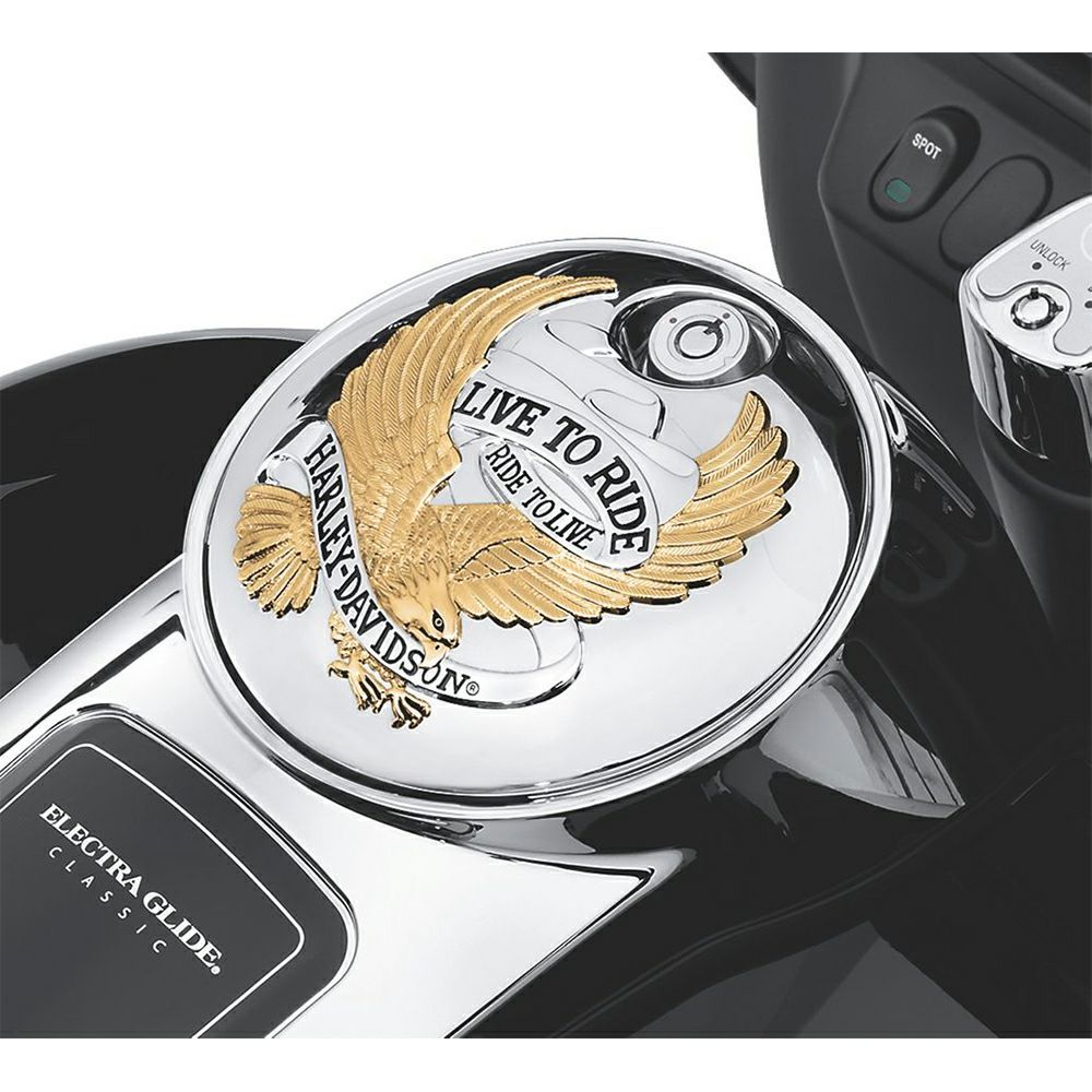 【61335-09A】ハーレー純正　LIVE TO RIDE・フュエルタンクコンソールドアLive to Ride Console Door Cover／M8ツーリング&トライク／TCツーリング&トライク