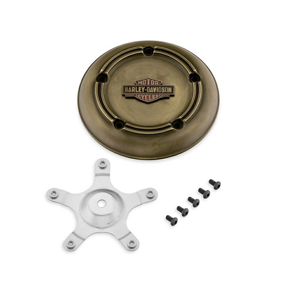 【61400339】ハーレー純正　ブラス・コレクション エアクリーナートリムBrass Air Cleaner Trim／EVOソ..
