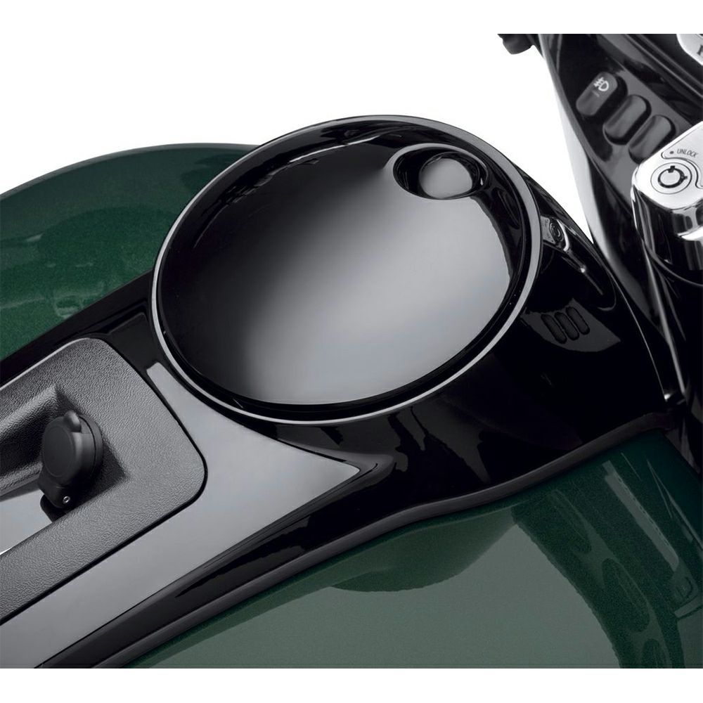 【70900465A】ハーレー純正　フュエルタンクコンソールドア／グロスブラックFuel Tank Console Door - Gloss Black／M8ツーリング&トライク／TCツーリング&トライク