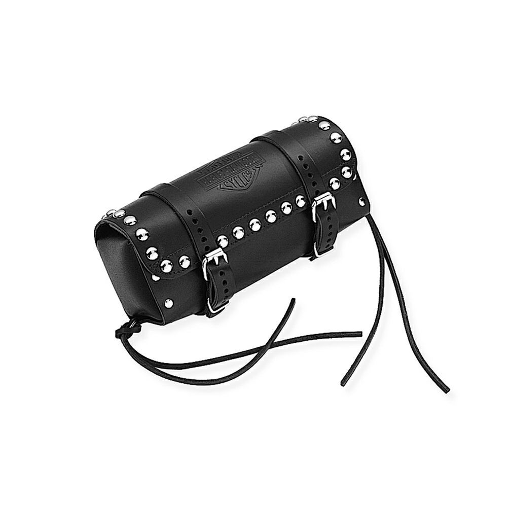 【91051-94】ハーレー純正　スタッド・レザー・シーシーバーバッグStudded Leather Sissy Bar Bag／EVOソフテイル／EVOツーリング／M8ソフテイル／TCソフテイル／TCツーリング&トライク 1