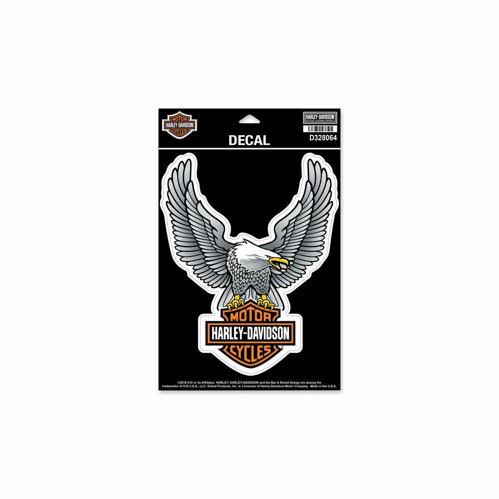 B&Sロゴをイーグルが掴んで羽ばたくデザインのLGサイズステッカーです。