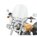 【57609-08】ハーレー純正 クイックリリース・コンパクト・ウインドシールドH-D Detachables Compact Windshield for Models Equipped with Auxiliary Lighting/ダイナ