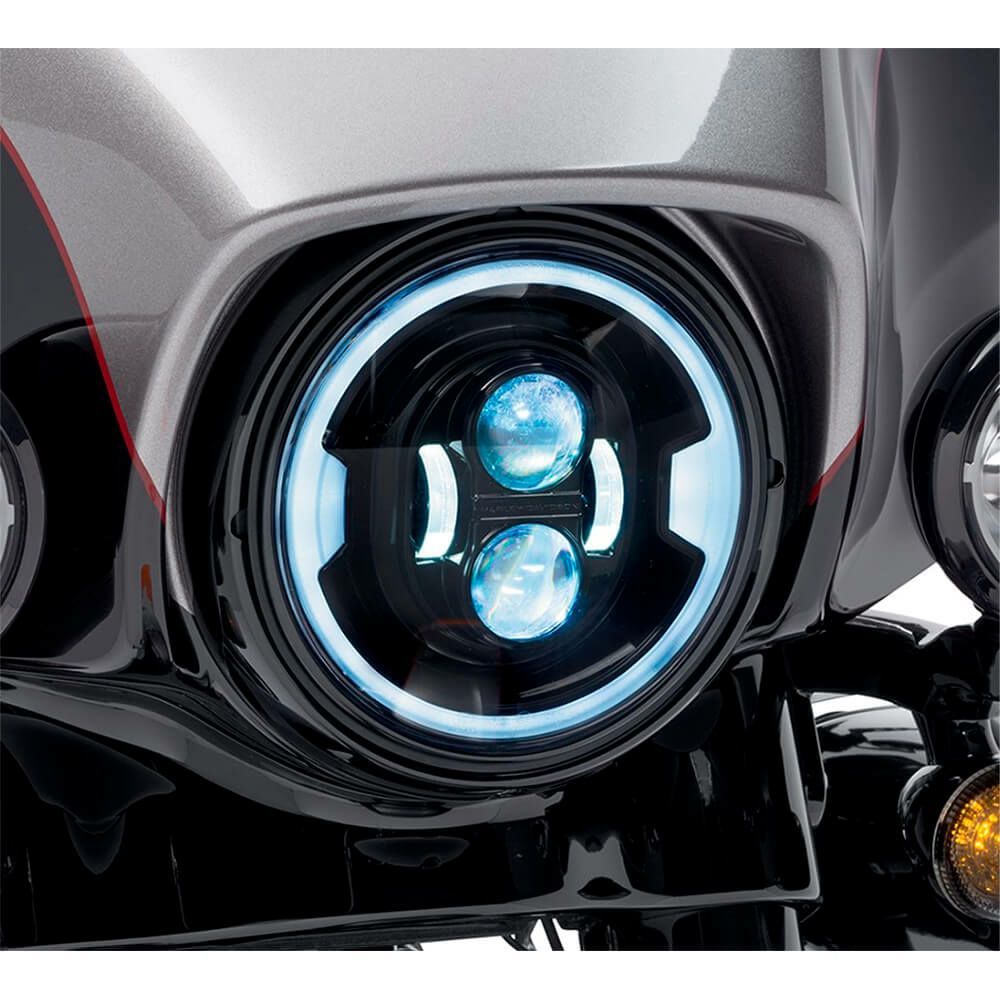 ハーレー純正　7インチ デーメーカー プロジェクターLEDヘッドライト ブラック7 in. Daymaker Projector LED Headlamp／EVOツーリング／TCソフテイル／TCツーリング&トライク／ダイナ／