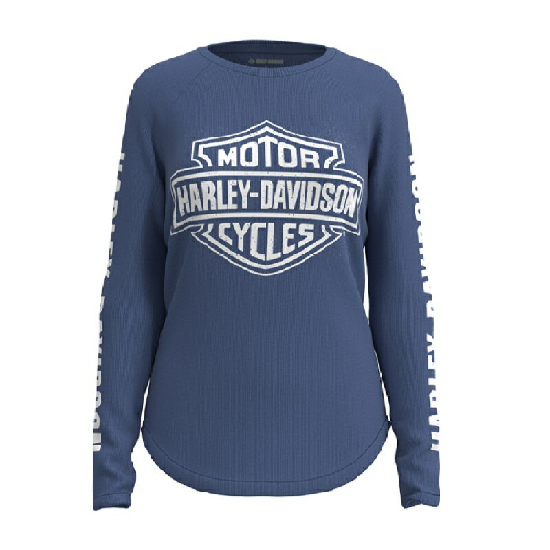 Rakuten - HARLEY-DAVIDSON 純正（ハーレーダビッドソン）ウィメンズ TEE-KNIT,ブルー_96237-23VW
