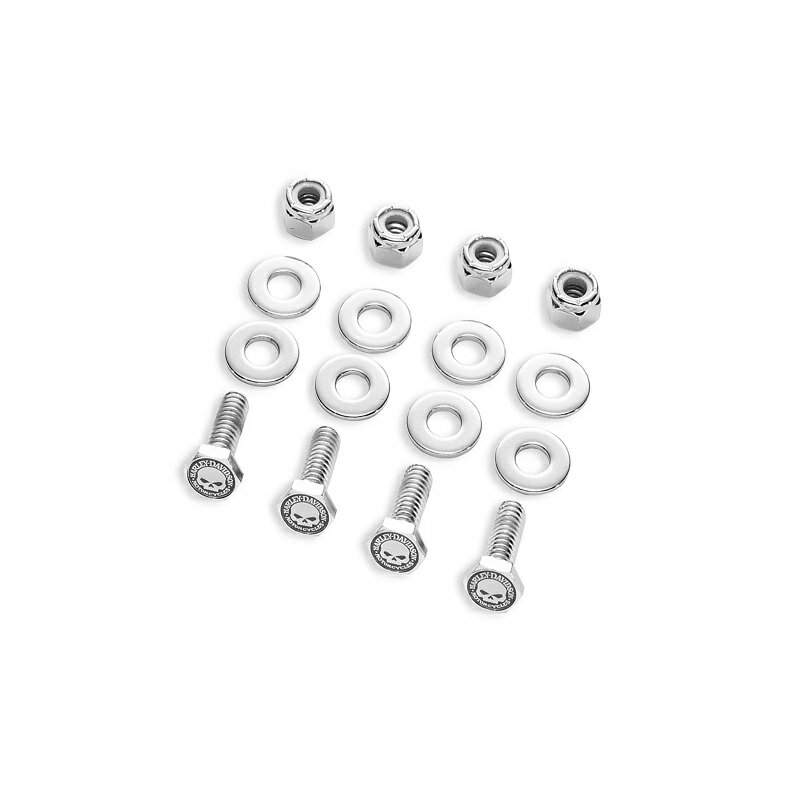Rakuten - 【41170-03】ハーレー純正 ウィリーGスカル・ナンバープレート・ハードウェアキットKIT-MTG HARDWARE,LIC'SE PLT,W/