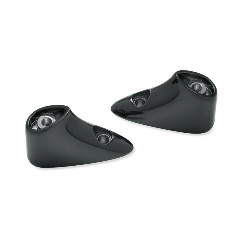 Rakuten - 【67800707】ハーレー純正 ロードグライド・フロントブレットターンシグナルマウント-グロスブラックFront Bullet Turn Signal Mounts