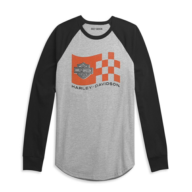 HARLEY-DAVIDSON 純正（ハーレーダビッドソン）メンズ レースロゴ・ベースボールTシャツ_96318-21VM
