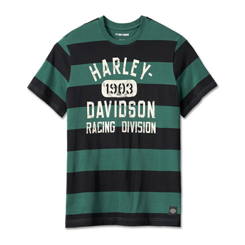 乐天商城 - HARLEY-DAVIDSON 純正（ハーレーダビッドソン）メンズ レーシングストライプTシャツ_96587-23VM