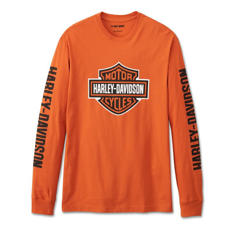 Rakuten - HARLEY-DAVIDSON 純正（ハーレーダビッドソン）メンズ Bar & Shield・ロングスリーブTシャツ/ロンT_99082-24VM