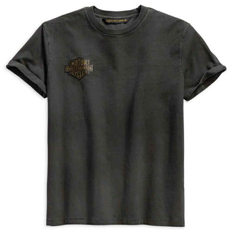 樂天商城 - HARLEY-DAVIDSON 純正（ハーレーダビッドソン）メンズ ウイングロゴ・スリムフィット・ショートスリーブTシャツ_99140-19VM