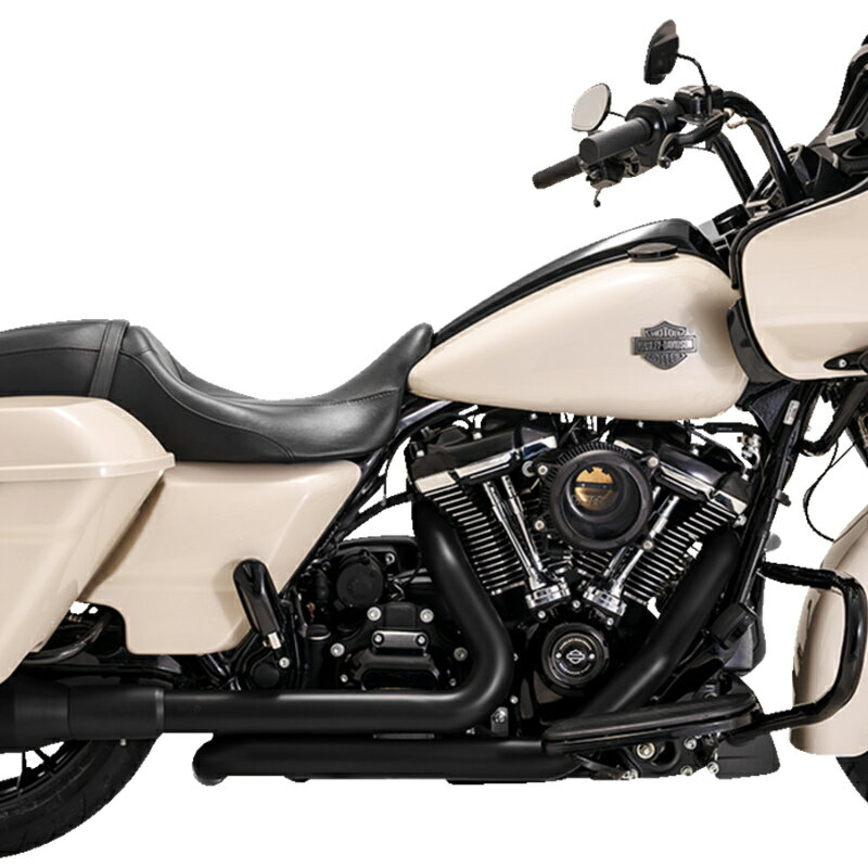 【47351】VANCE & HINES ドレッサーデュアル ヘッダーパイプ/M8ツーリング用-ブラック
