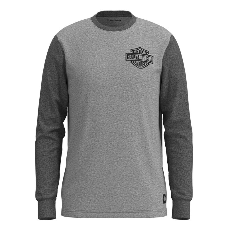 乐天商城 - HARLEY-DAVIDSON 純正（ハーレーダビッドソン）メンズ Bar & Shield カラーブロックTシャツ_96080-23VM
