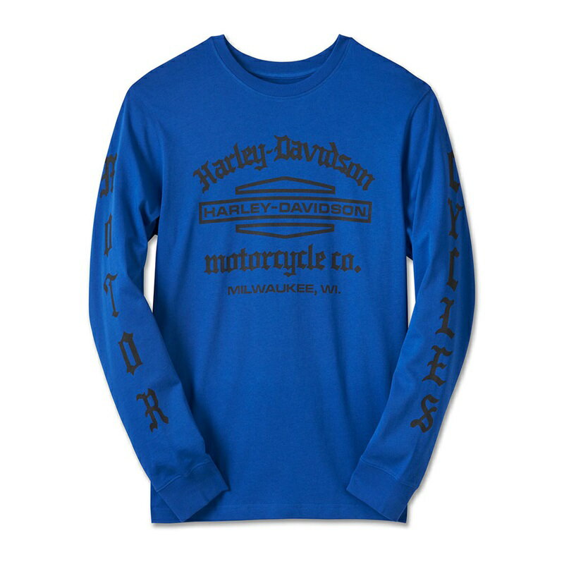 HARLEY-DAVIDSON 純正（ハーレーダビッドソン）メンズ オールドイングリッシュスタックバー&シールドT..