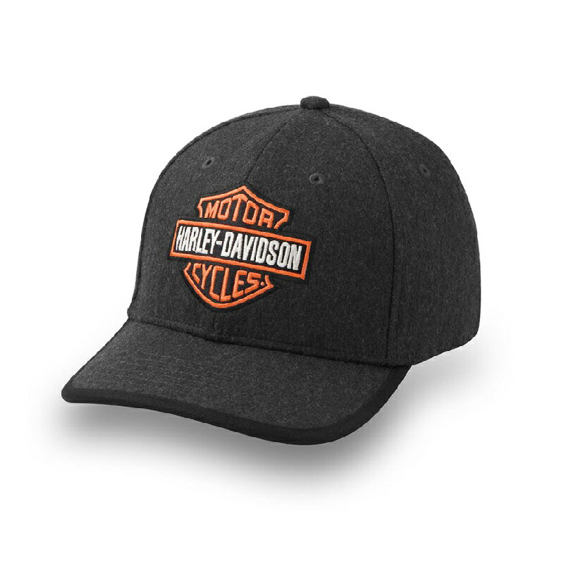 HARLEY-DAVIDSON 純正(ハーレーダビッドソン)メンズ バー&シールドウールストラップバックキャップ_97619-25VM