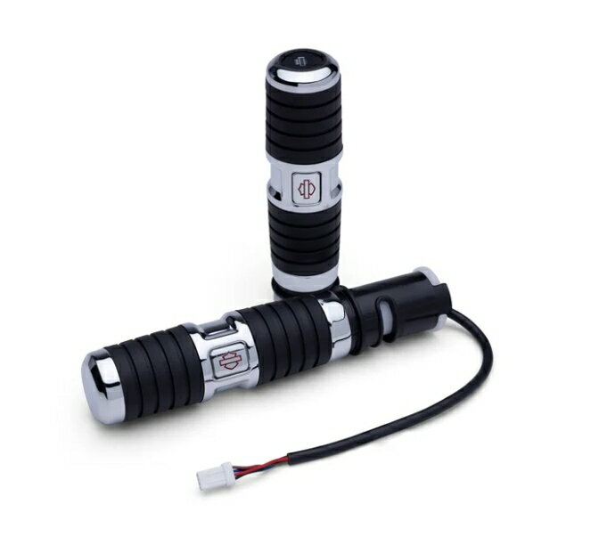 乐天商城 - 【 56100714 】ハーレー純正　カフナヒーテッドハンドグリップ　クローム/Kahuna Heated HAND GRIPS — Chrome