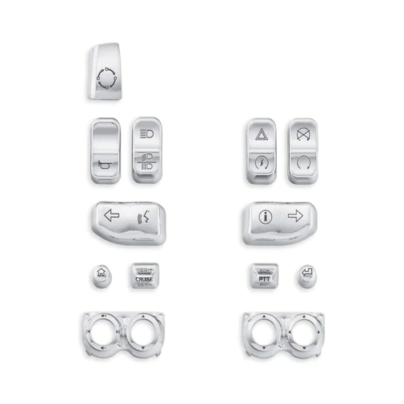 乐天商城 - 【 71500228C 】ハーレー純正 クロームスイッチキャップキットChrome Switch Cap Kit