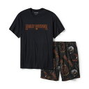 HARLEY-DAVIDSON 純正(ハーレーダビッドソン)メンズ イーグルパジャマショーツセット_96470-25VM
