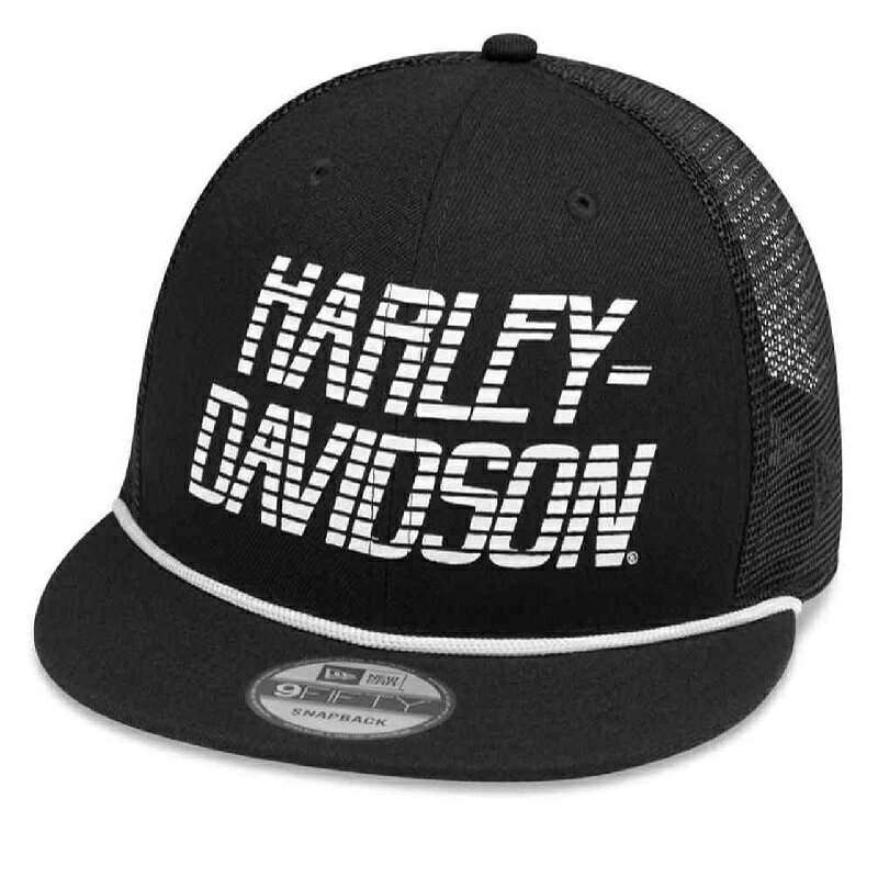 樂天商城 - HARLEY-DAVIDSON 純正（ハーレーダビッドソン）ロープアクセント 9FIFTY トラッカー ベースボールキャップ、ブラック_99412-20VM