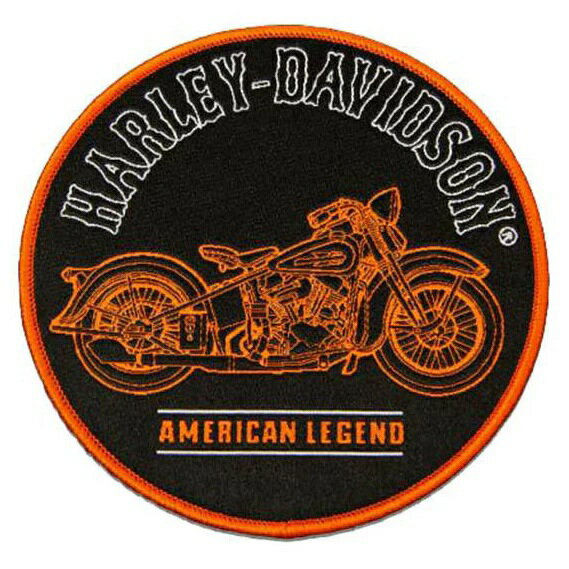 Rakuten - HARLEY-DAVIDSON 純正（ハーレーダビッドソン）アメリカンレジェンド ラウンドエンブレム 縫い付けパッチ 8012892