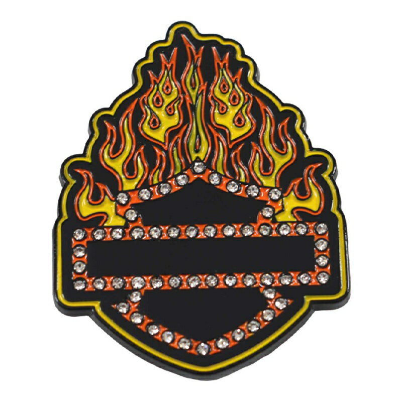 【ハーレー純正】ハーレーダビッドソン ブリンギンフレイムズB&Sスタッド メタルピンバッチ 8018153