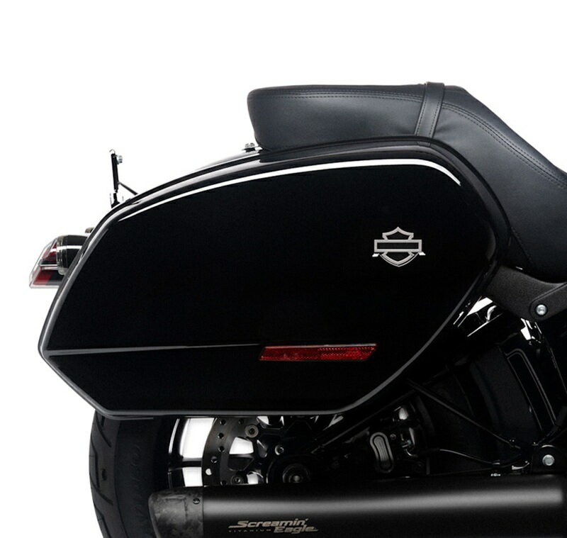 樂天商城 - 【90202838DH】ハーレー純正 ハードサドルバッグ/ローライダーSTスタイル FXLRST Saddlebags Vivid Black