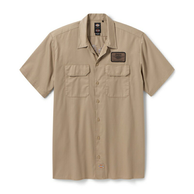 乐天商城 - HARLEY-DAVIDSON 純正（ハーレーダビッドソン）メンズ Dickies x H-D ワークシャツ デザートサンド_96086-26VM