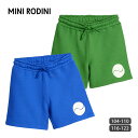 楽天ハーモネイチャー　楽天市場店mini rodini 【SALE／30％OFF】オーガニックコットン キッズスウェットショートパンツ | オーガニック コットン 子供服 スウェット パンツ テニスウェア ユニセックス ファッション スポーツ 春夏 kids 男の子 女の子 兼用 綿 おしゃれ キッズウェア セール [M便 1/1]