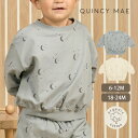 QUINCY MAE オーガニックコットン ベビー リラックス スウェットシャツ | オーガニック コットン 綿 ナチュラル ギフト 誕生日 長袖 春 秋 冬 ...