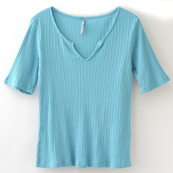 Blue Canoe オーガニックコットン ポインテル スプリットネックTシャツ(半袖) | オ...