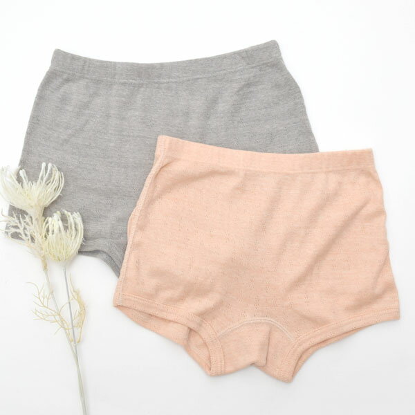 ORGANIC GARDEN オーガニックコットン ティーンズショーツ | オーガニック コットン 下着 肌着 ガール ショーツ ボクサー パンツ 綿100％ ナチュラル 生地 女児 女の子 敏感肌 140 150 中学生 アンダーウェア 透かし編み [M便 1/2] 3